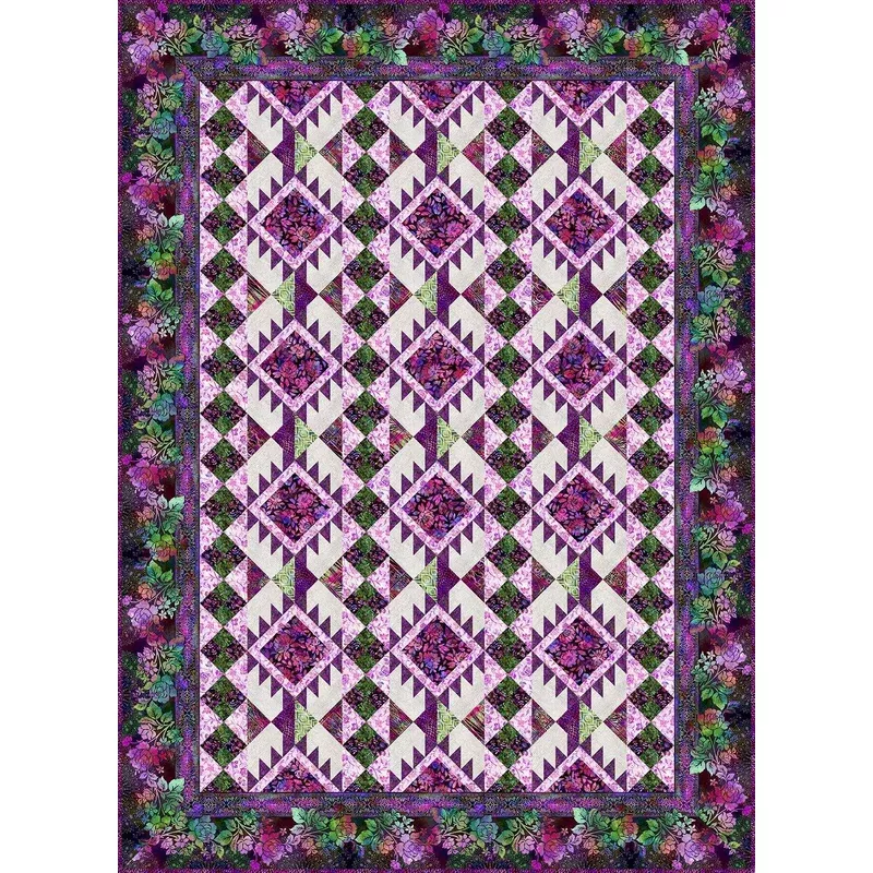 Halycon II Pathways Quilt – Magenta