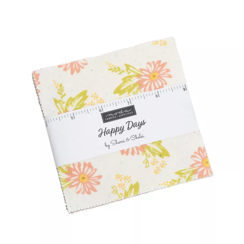Happy Days – 5″ Stacker (Charm Pack) by Sherri & Chelsi