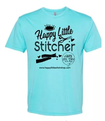 Happy Little Stitcher Shirt – Aqua Crew by Happy Little Stitch Shop
