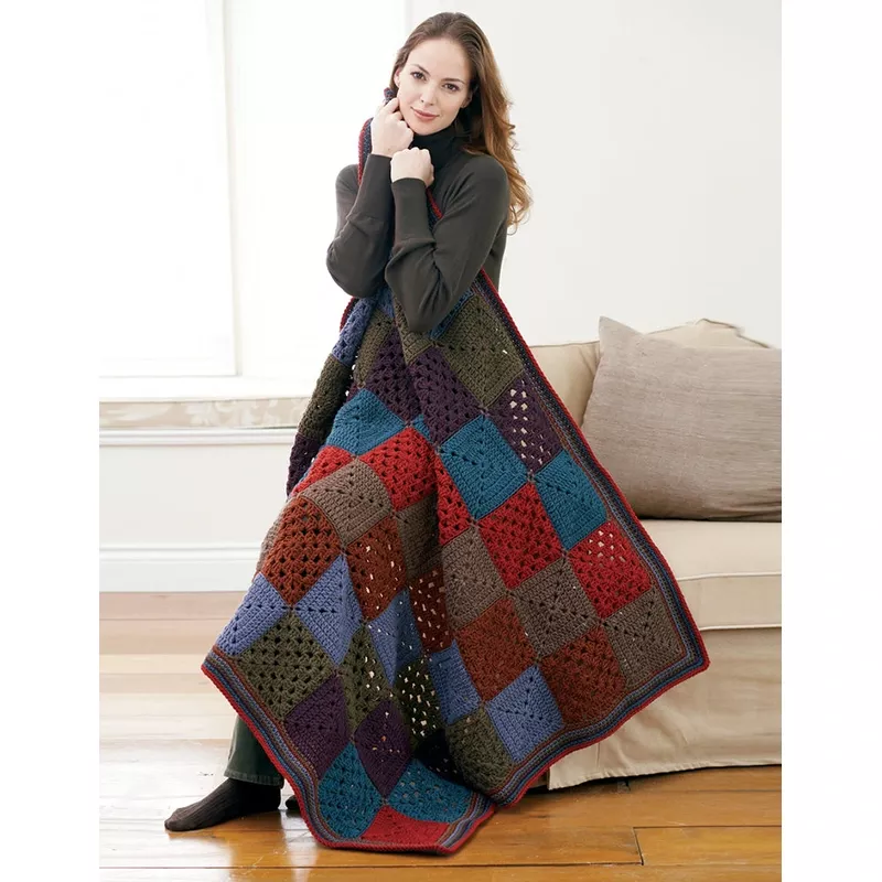 Harvest Colors Granny Afghan