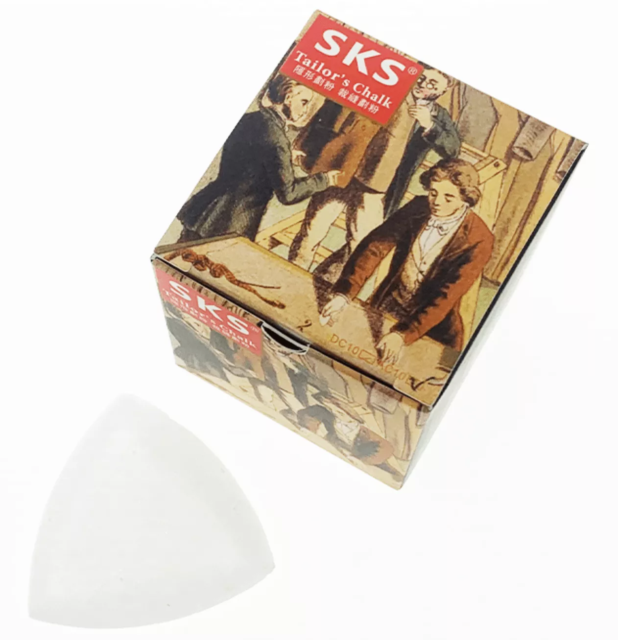 Heat Erasable Vanishing Chalk - White - 10 Pieces