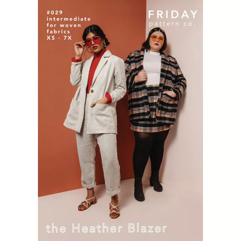 The Heather Blazer Pattern - sizes xs-7x