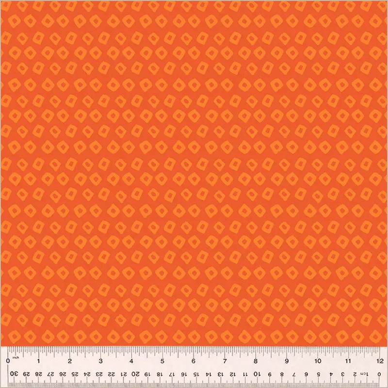 Heather Ross Ruby + Bee Blenders Heather Ross 54415-14 Mandarin/Marigold Shibori High Density Cotton