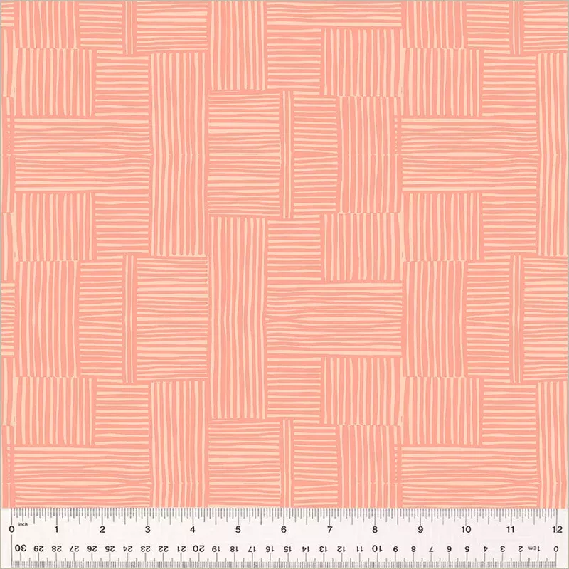 Heather Ross Ruby + Bee Blenders Heather Ross 54416-21 Shell/Peachy Woven High Density Cotton