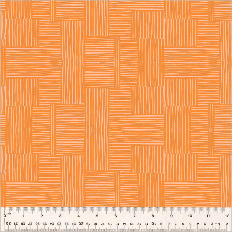 Heather Ross Ruby + Bee Blenders Heather Ross 54416-26 Creamsicle/Blush Woven High Density Cotton