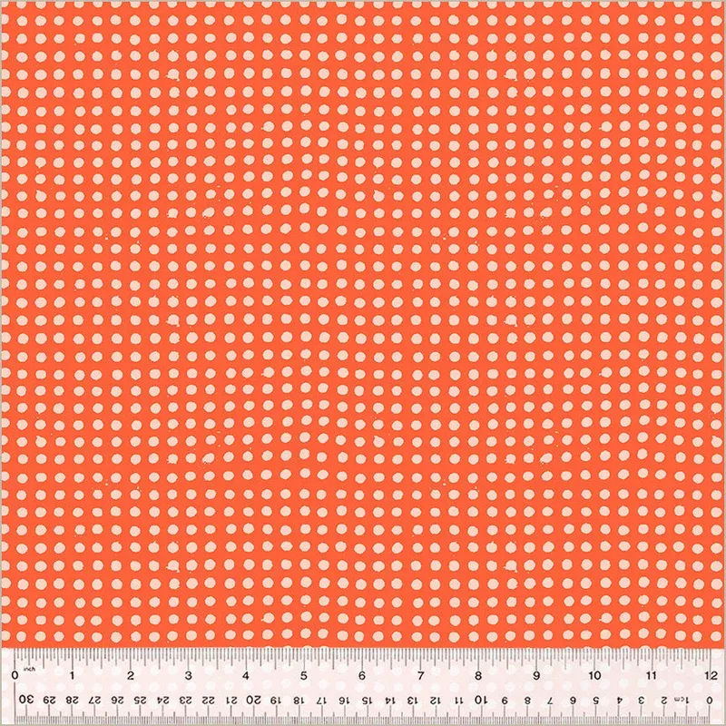 Heather Ross Ruby + Bee Blenders Heather Ross 54417-29 Delphinium/Blush Dots High Density Cotton