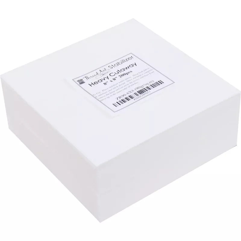 Heavy Cutaway Embroidery Stabilizer – 8×8 200 precut sheets