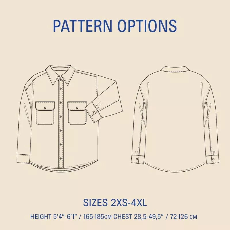 Heavy shirt sewing pattern