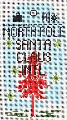 Hedgehog Needlepoint – North Pole Santa Claus International