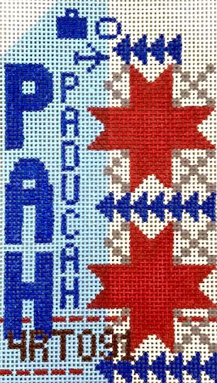 Hedgehog Needlepoint – Paducah Travel Tag