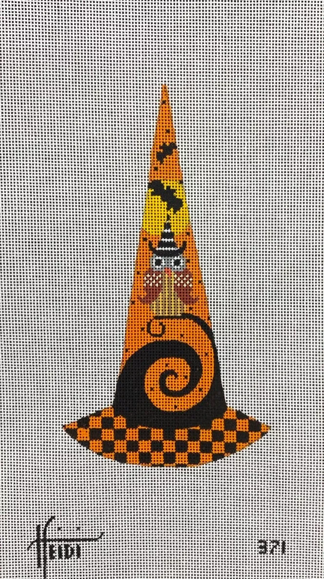 Heidi Stanley Witches Hat with Owl