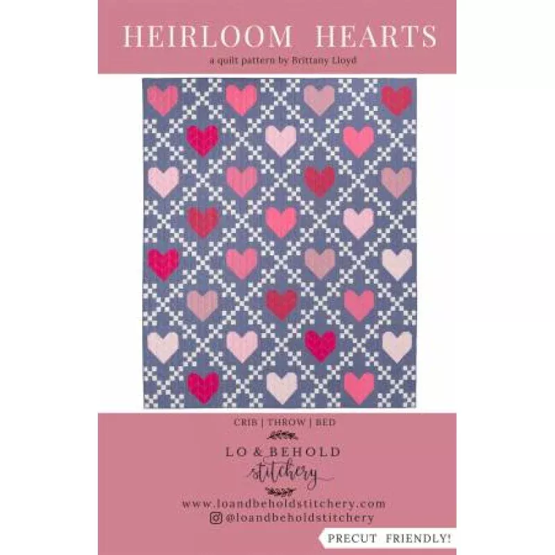 Heirloom Hearts | Quilt Pattern | Lo & Behold Stitchery