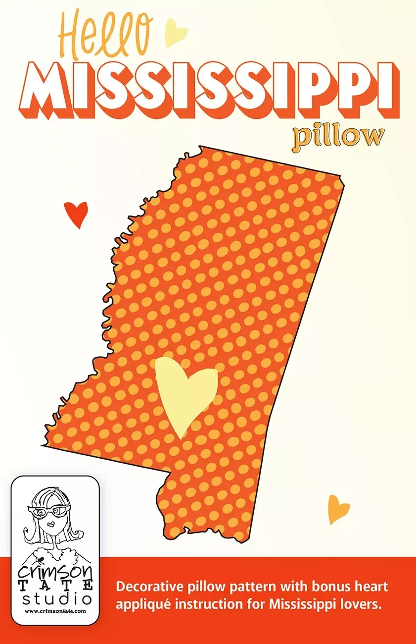 Hello Mississippi Pillow Pattern