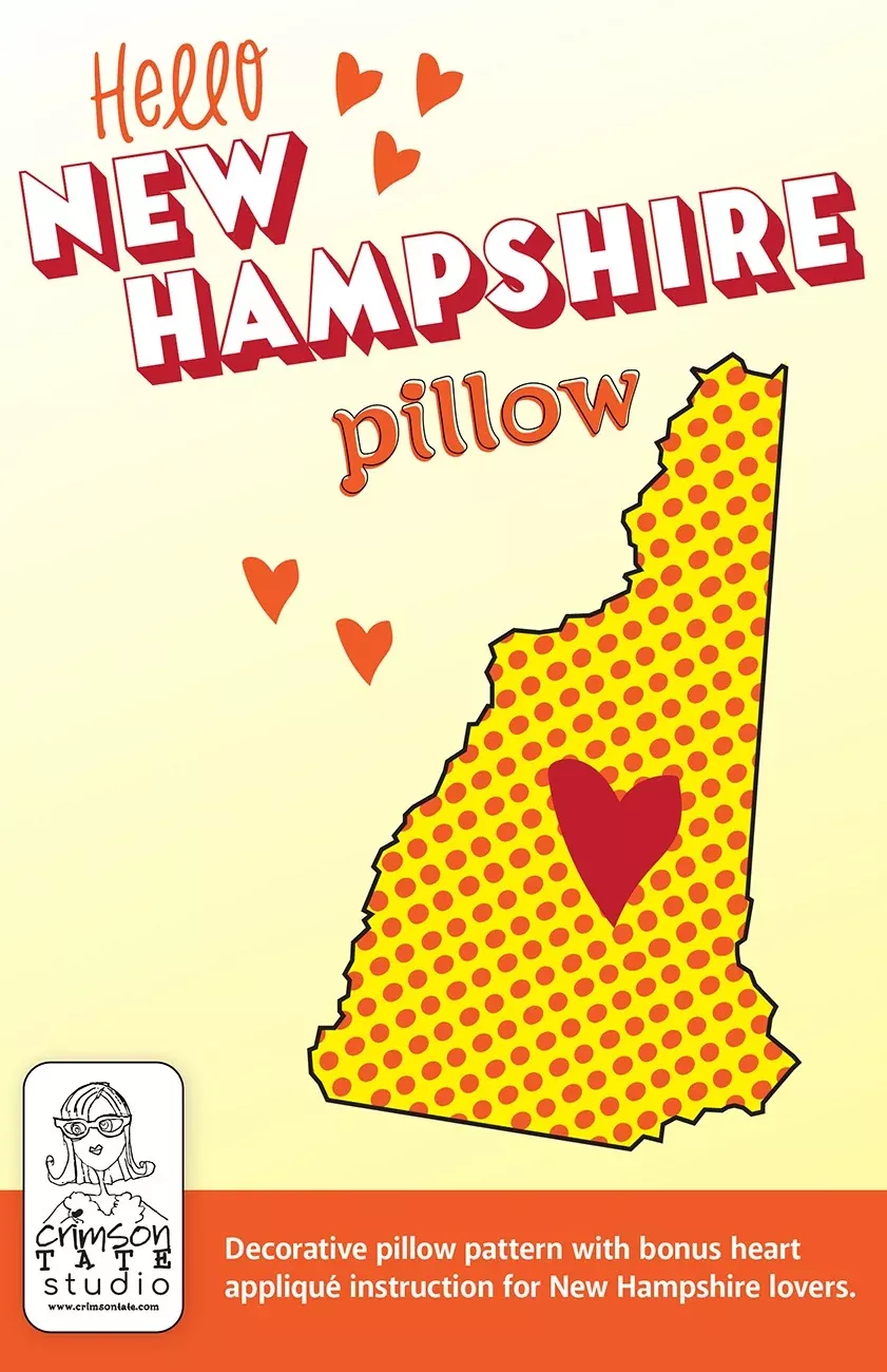 Hello New Hampshire Pillow Pattern