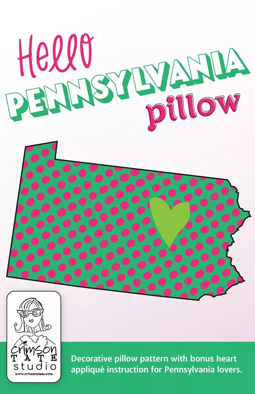 Hello Pennsylvania Pillow Pattern