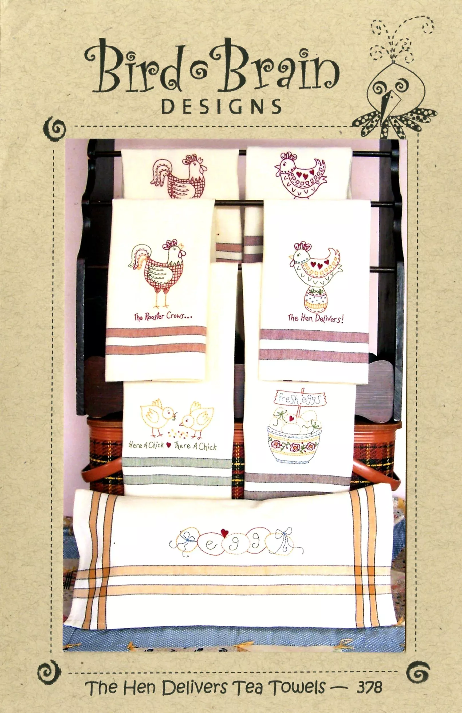 The Hen Delivers Tea Towels