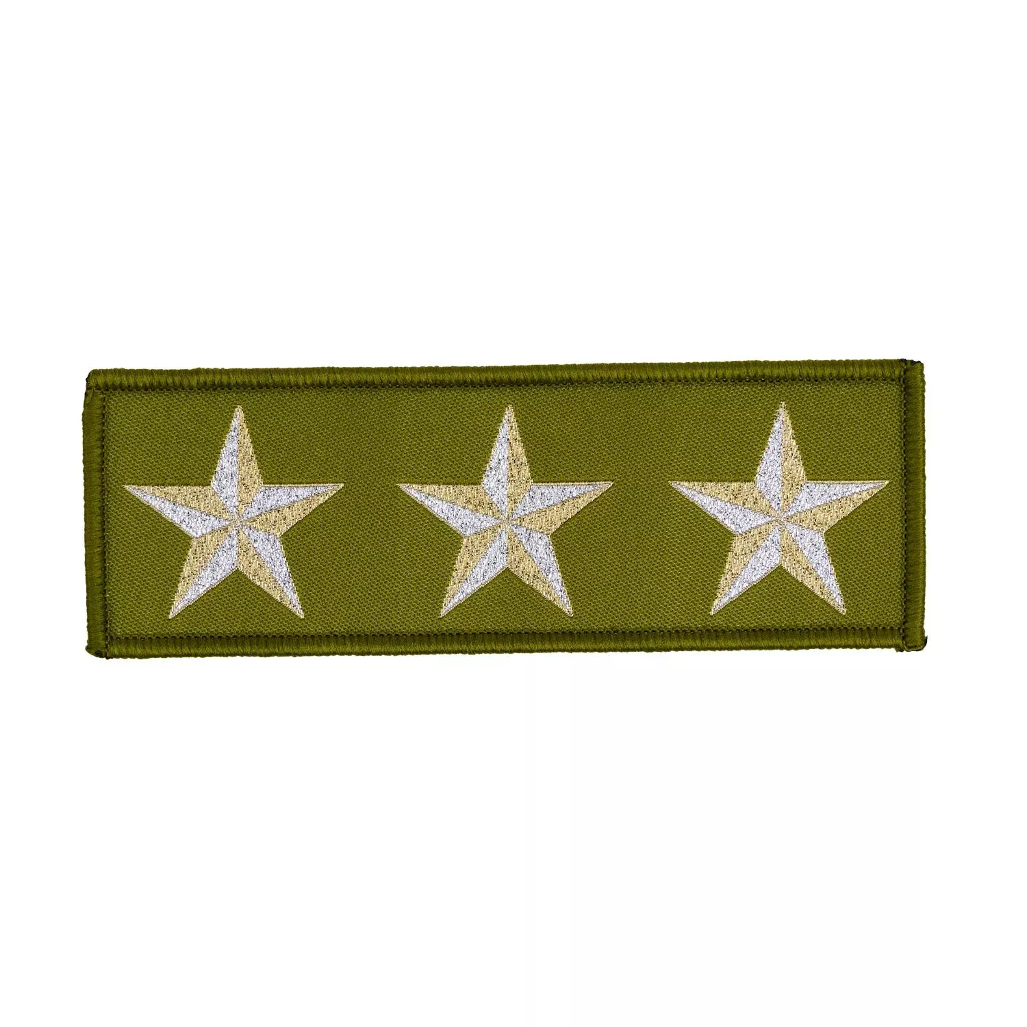 High Flight – 3 Star in Olive – by Sarah Thomas – 38x113mm – Iron-On Applique Patch