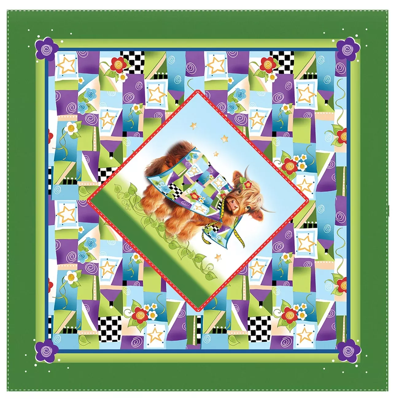 Highland Cow Tulip Topped Box Project