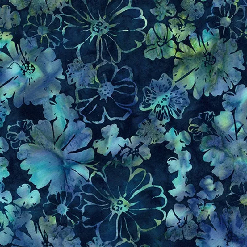 Hoffman Bold Floral X2634 413 Watercress