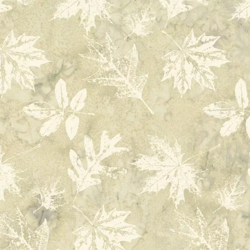 Hoffman Grunge Leaves X2615 531 Papyrus