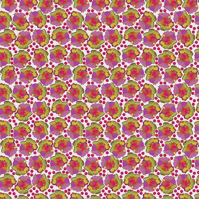 Hoffman Whimsical Flower Garden W5538 757 Razzmatazz
