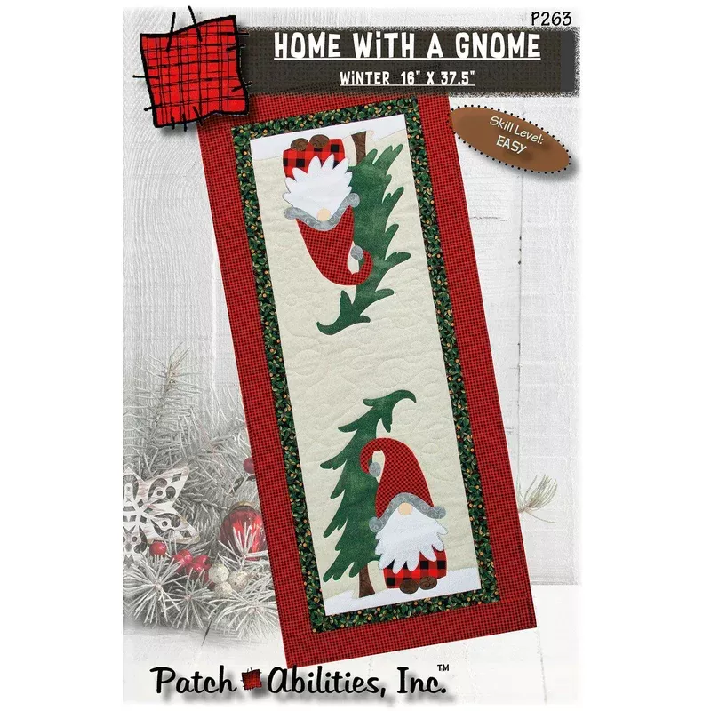 Home With A Gnome Table Runner Pattern