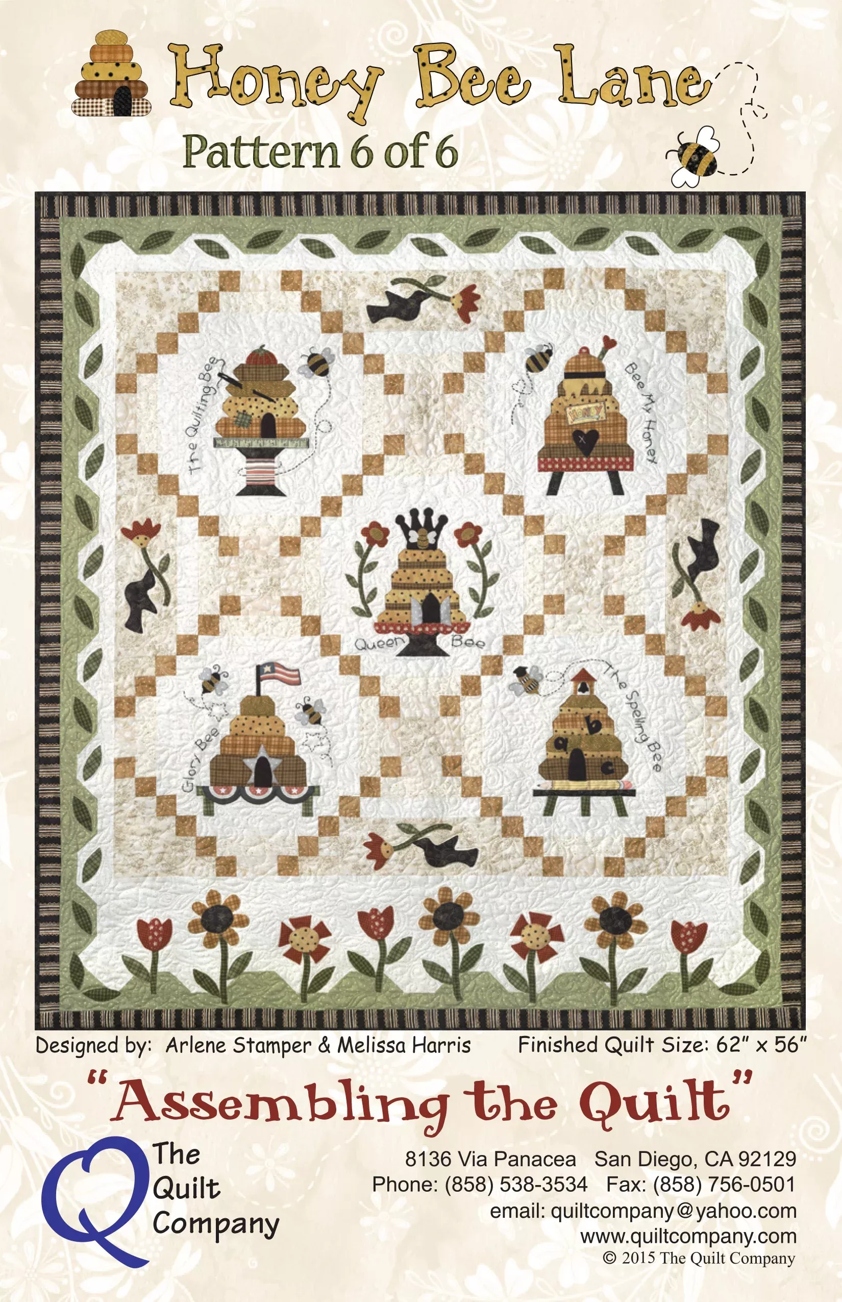 Honey Bee Lane6- Assembling the Quilt