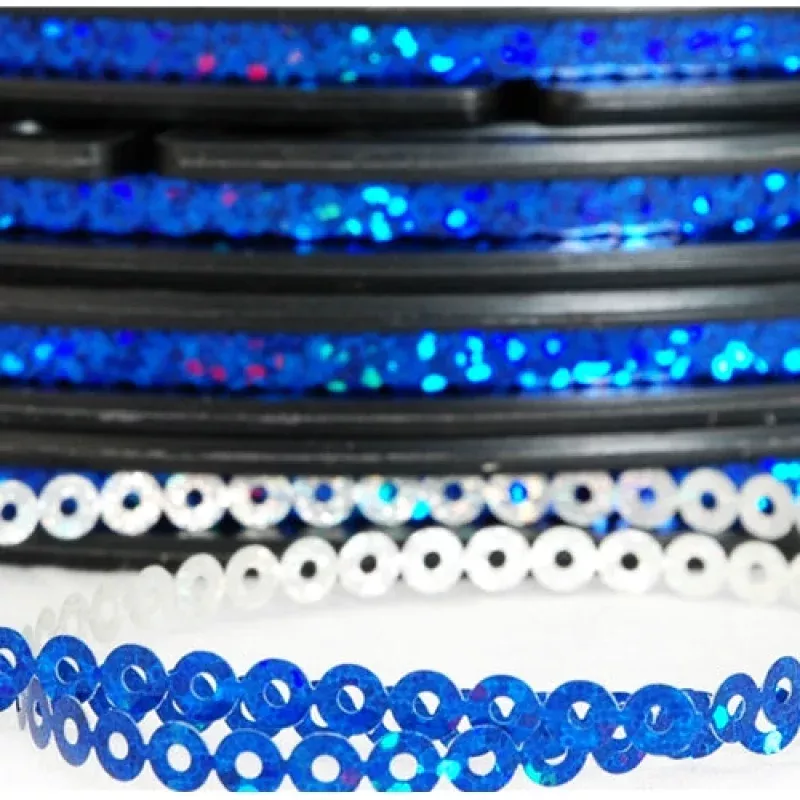 Hot Fix Sequin Reel – Blue 4mm