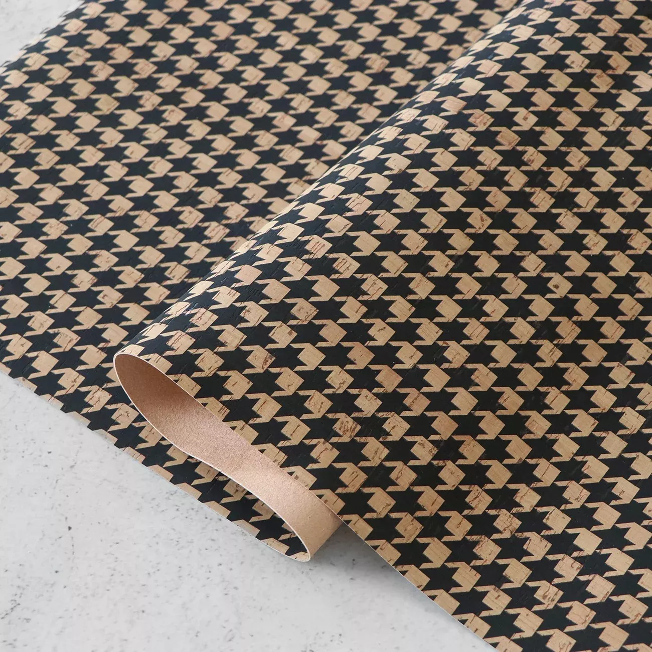 Houndstooth Cork 1 /2 Yard