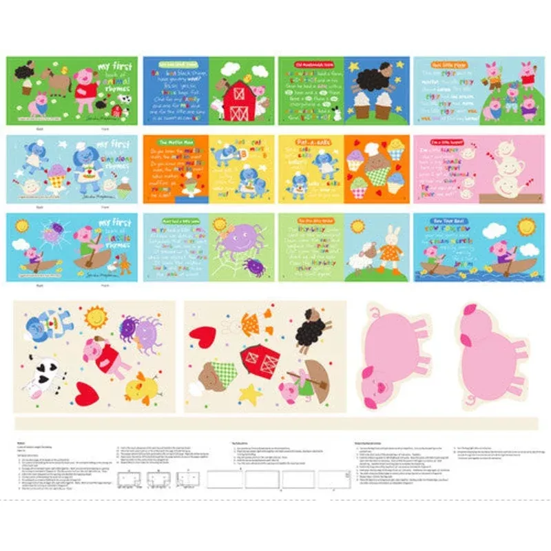 Huggable and Lovable Book Panel – My First Rhymes-7671P-01
