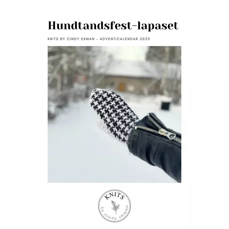 Hundtandsfest mittens knitting pattern