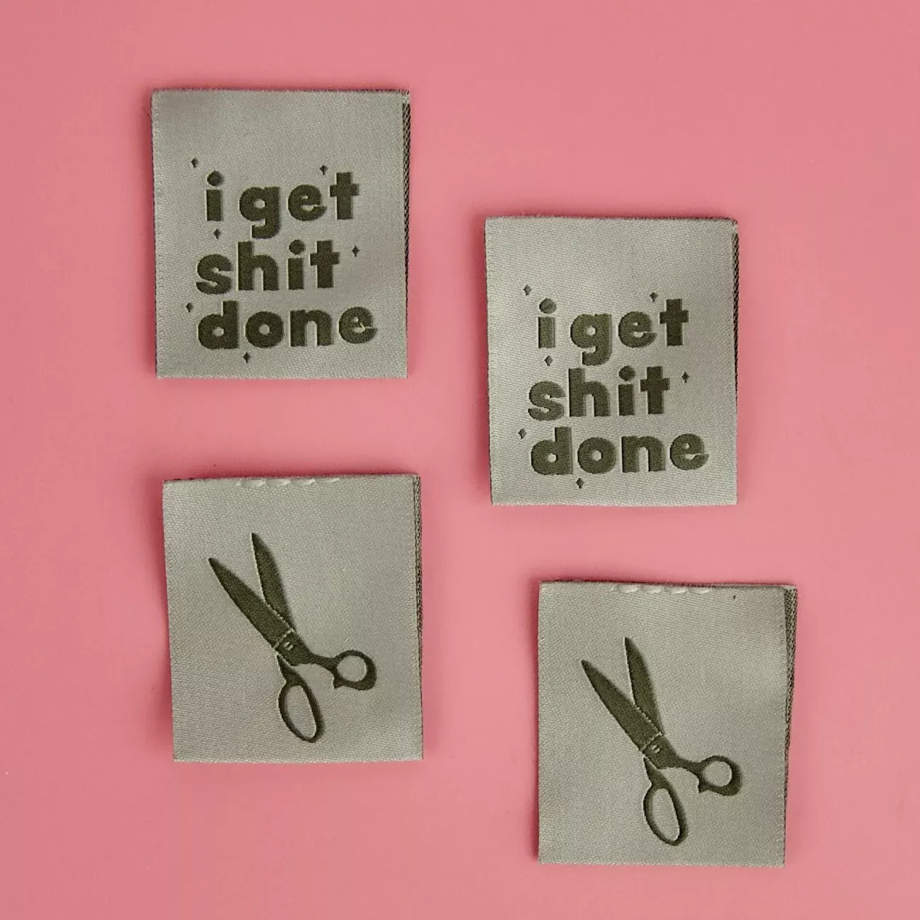 I Get Shit Done Sewing Labels