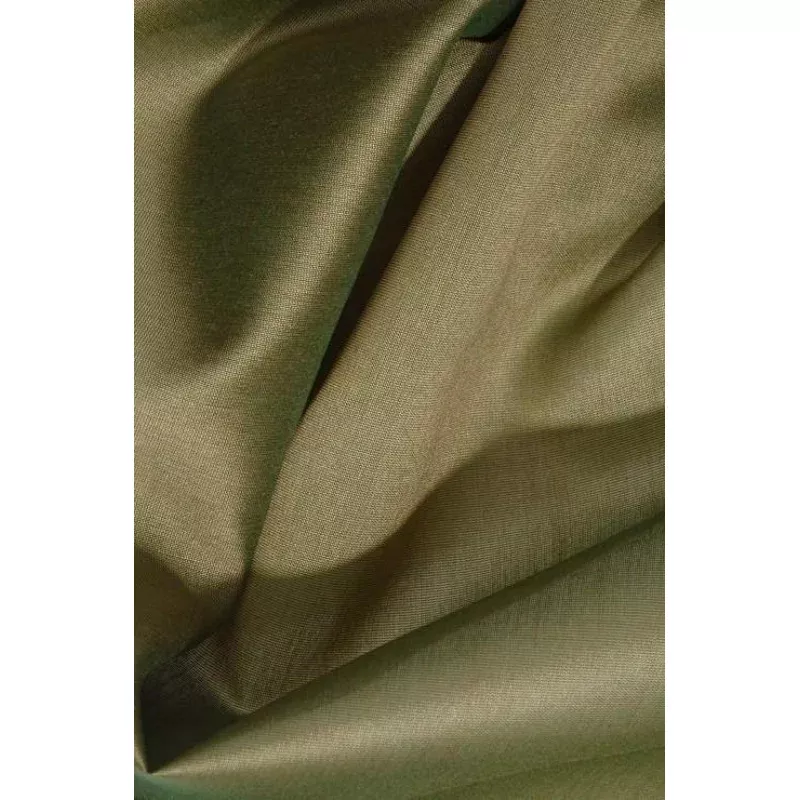 Iguana Green Cotton Silk Fabric