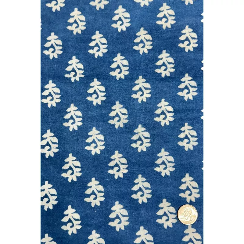 Indigo Blue/White CHP-218 Cotton Hand Prints