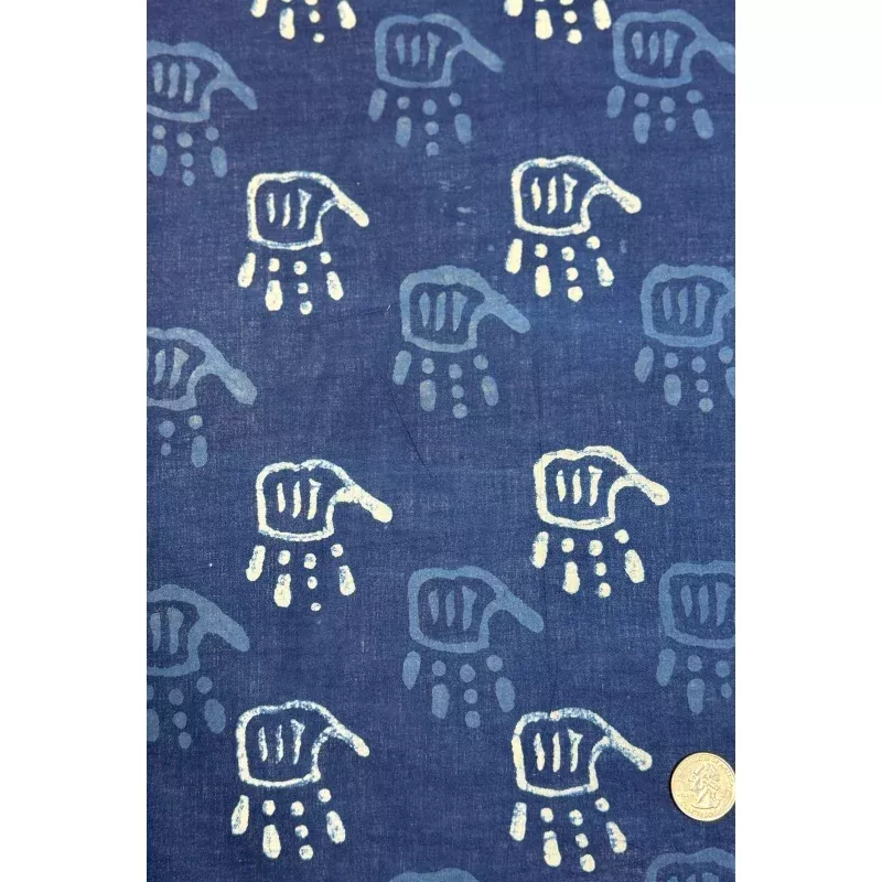 Indigo Blue/White CHP-232 Cotton Hand Prints