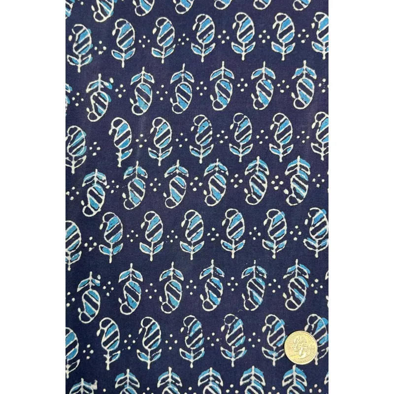 Indigo Blue/White CHP-238 Cotton Hand Prints
