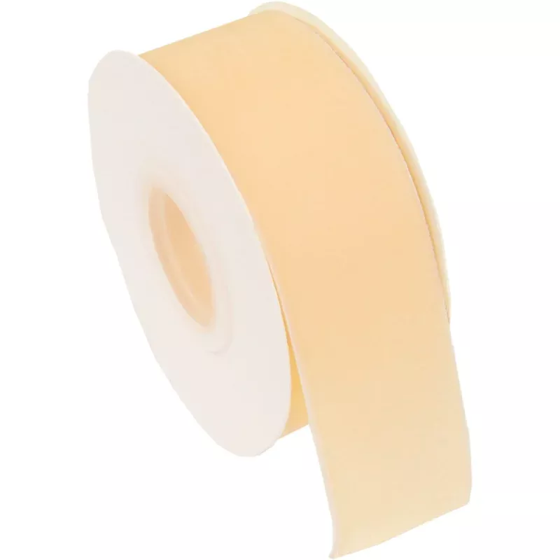 Ivory Velvet Ribbon –1 1/2″ Wide Roll – 5 Yards