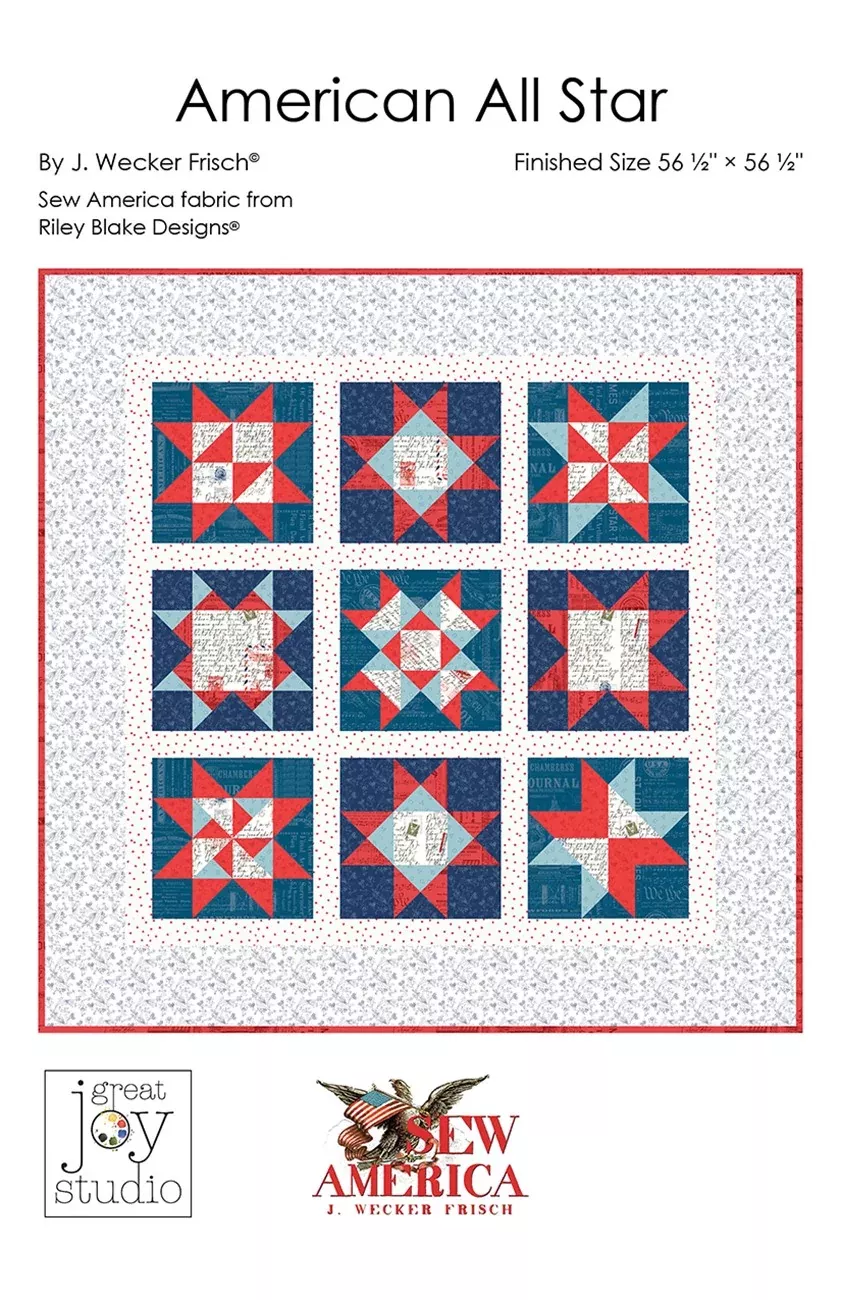 J. Wecker Frisch American All Star Quilt Pattern