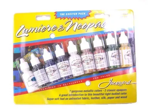 Jacquard Lumiere & Neopaque Metallic Paint