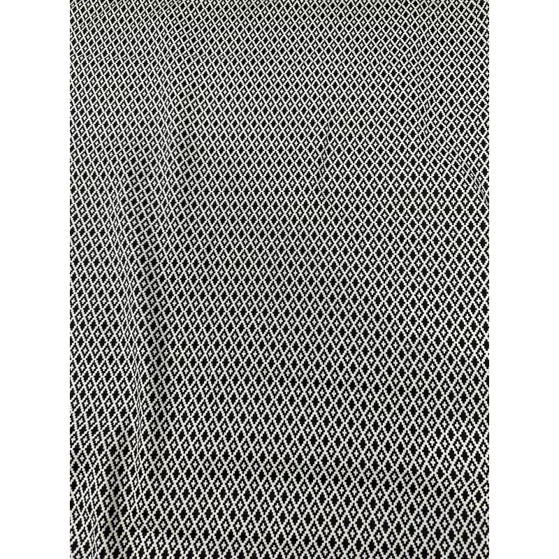 Jacques 130 jacquard losange design black/white