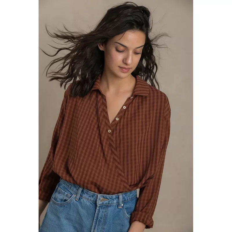 Jane cross front shirt