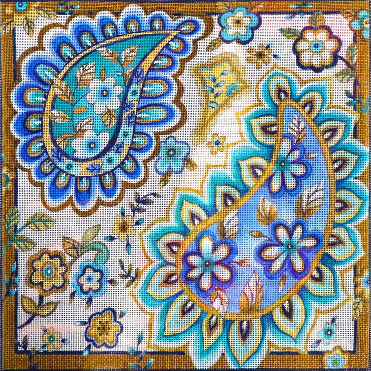 Janice Gaynor – Blue Paisley Large