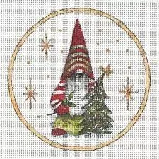 Janice Gaynor Gnome Ornament III with Christmas Tree