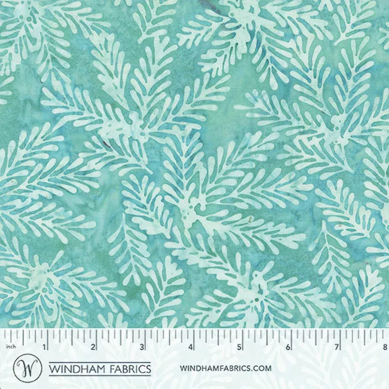 Jdj – Sparkly Christmas Jacqueline de Jonge 3921Q-X Mistletoe Mint Green Batik Cotton