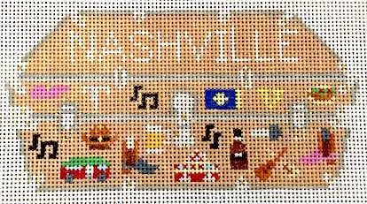 Jennifer Hall Needlepoint – Trunk Series – Chicago