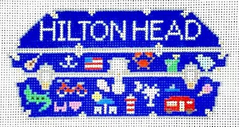 Jennifer Hall Needlepoint – Trunk Series – Hilton Head