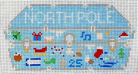Jennifer Hall Needlepoint – Trunk Series – North Pole