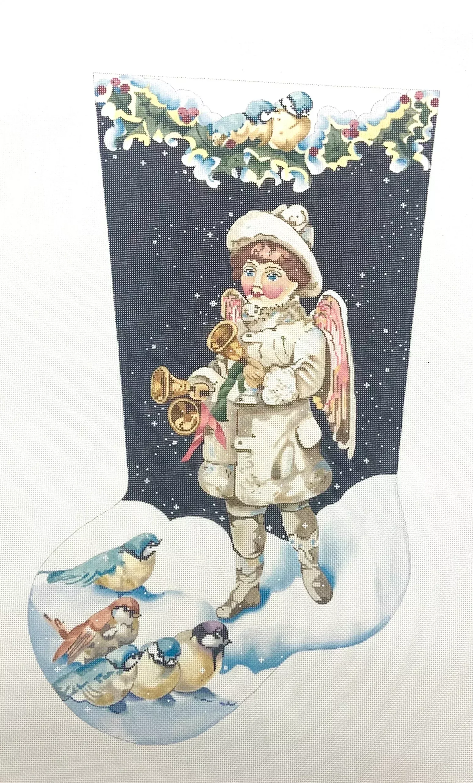 Joy Juarez Boy Angel Ringing in New Year Stocking