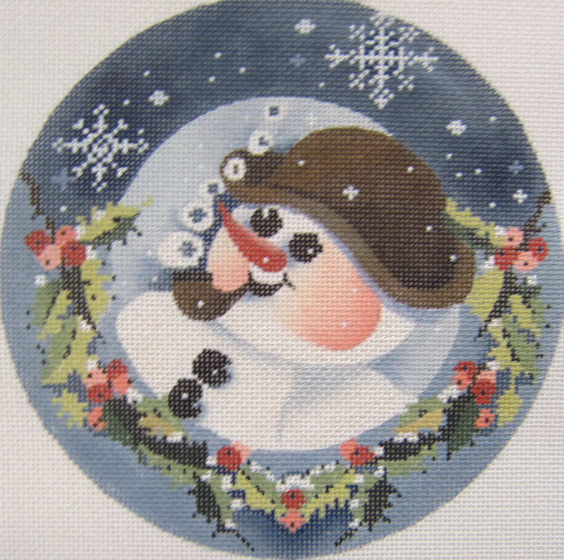 Joy Juarez – Snowman w/ Brown Derby/Holly