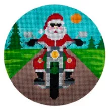 JP Needlepoint – Harley Santa